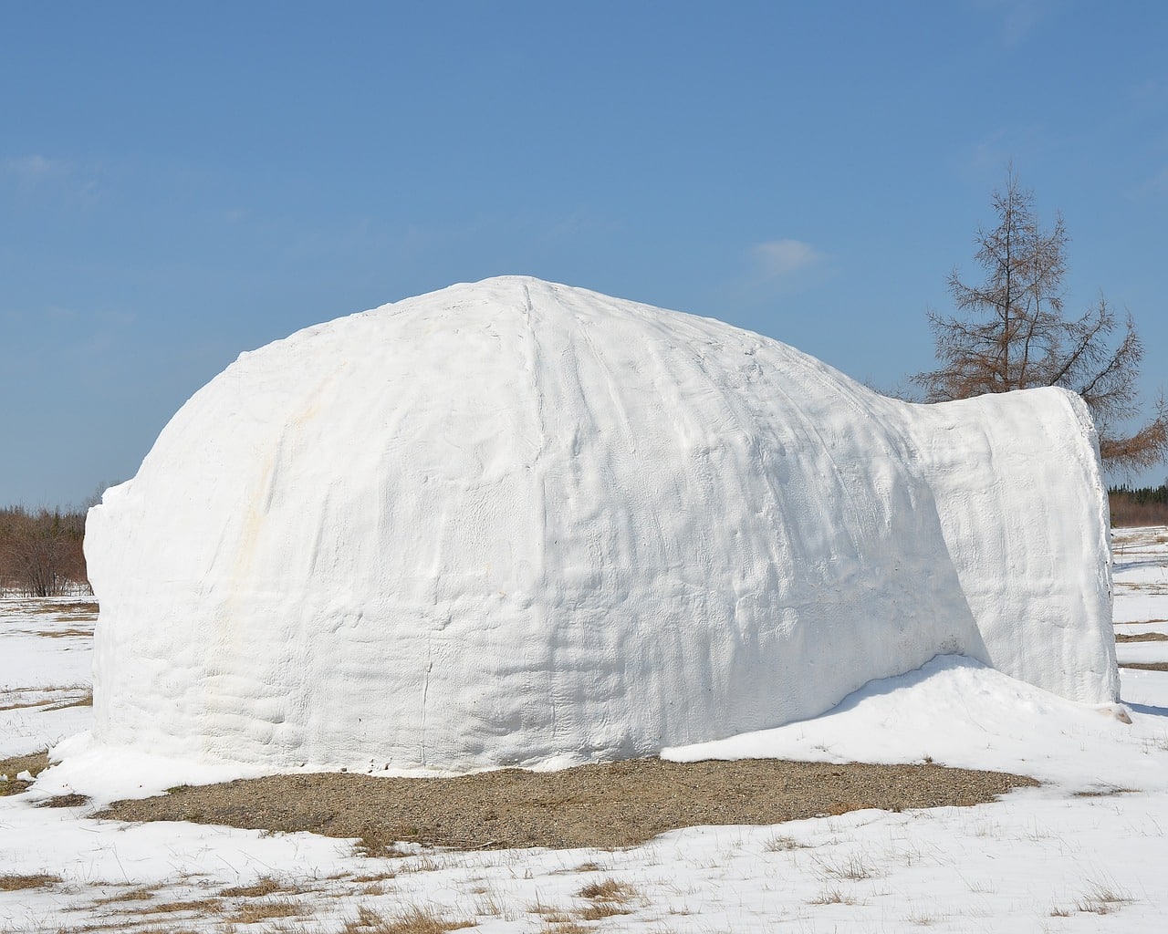 igloo, snow, house