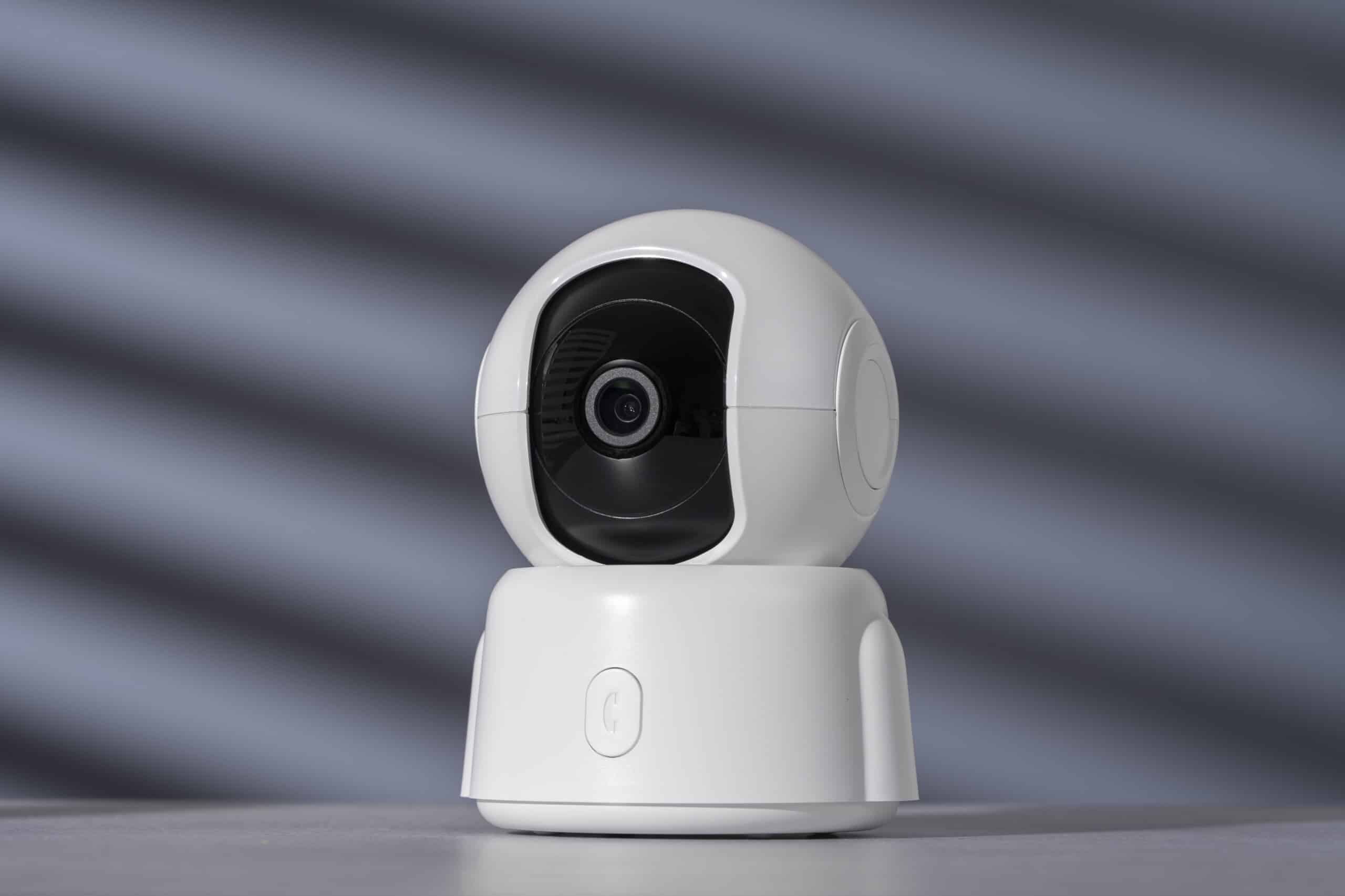 view round modern webcam with shadows background scaled